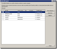 Gestisci file aperti