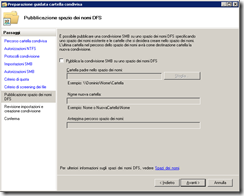 Pubblicazione spazio nomi DFS
