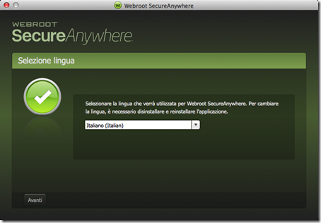 Impossibile disinstallare webroot 1