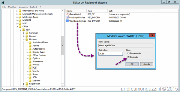 Outlook PST superiore ai 50GB